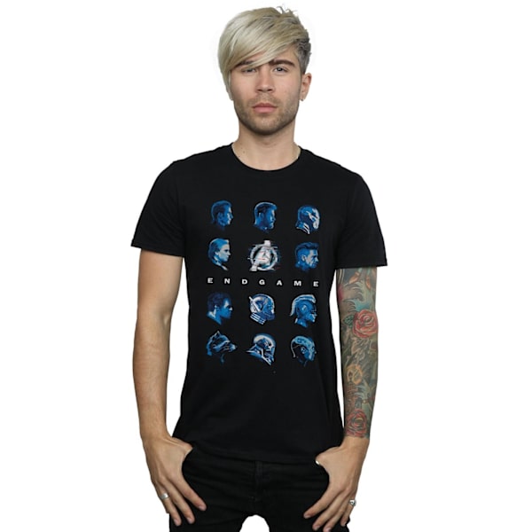 Marvel Avengers Endgame Character Lineup T-shirt 4XL Svart Black 4XL