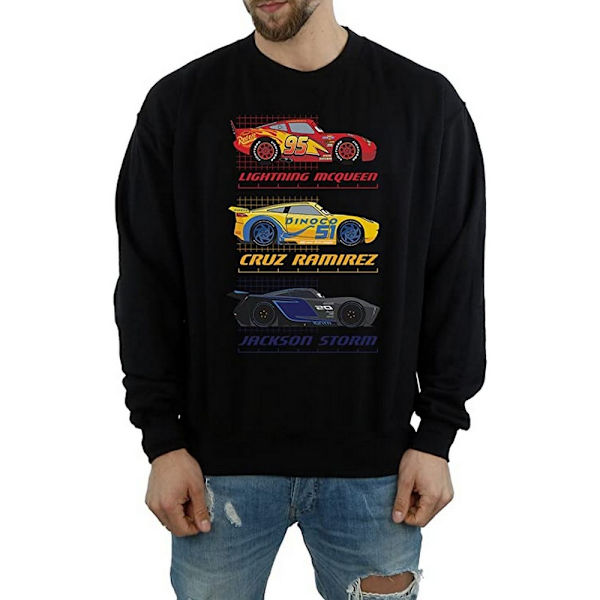 Cars Herr Racer Profil Bomullströja XXL Svart Black XXL