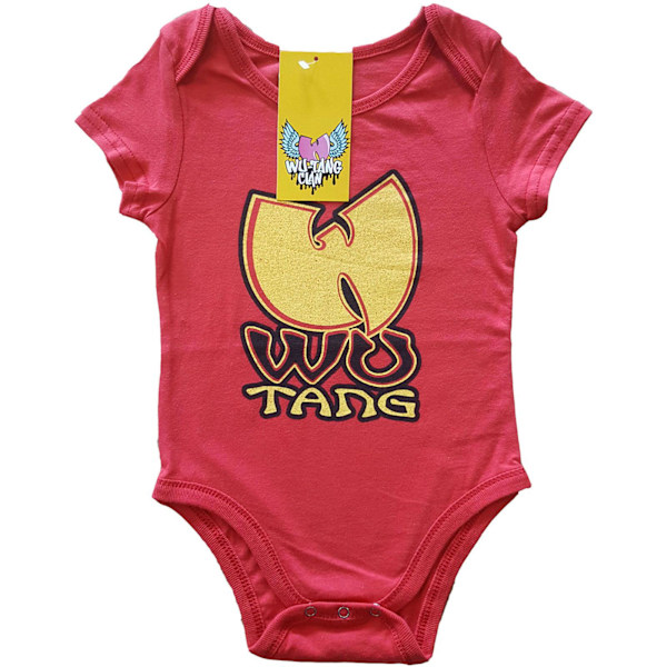 Wu-Tang Clan Baby Body 3-6 månader Röd Red 3-6 Months