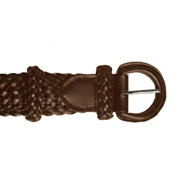Eastern Counties Leather NLB04 Flätad Läderbälte 12 UK Dark Brown 12 UK