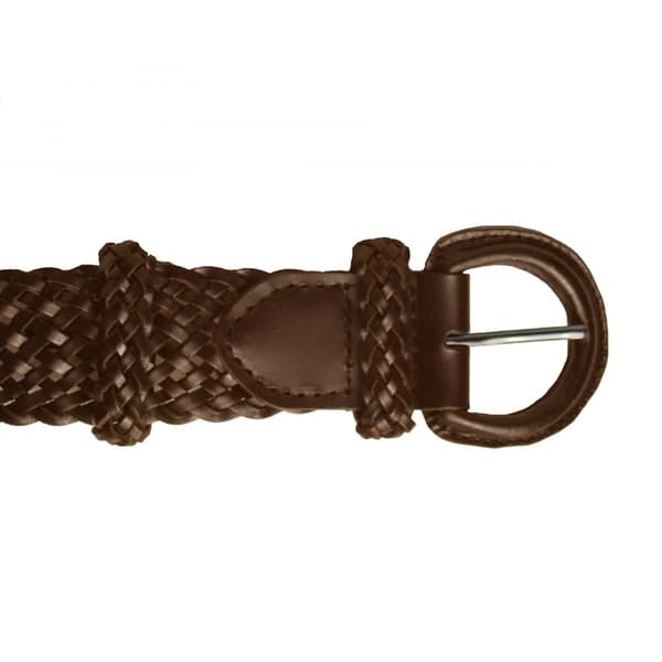 Eastern Counties Leather NLB04 Flätat Bälte i Bondat Läder Dark Brown 12 UK