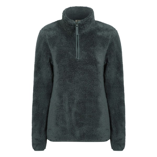 Mountain Warehouse Teddy Fleece Kvartär Zip Fleece för Kvinnor Green 18 UK