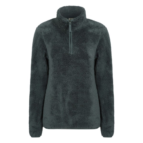 Mountain Warehouse Teddy Fleece Kvartär Zip Fleece för Kvinnor Green 20 UK