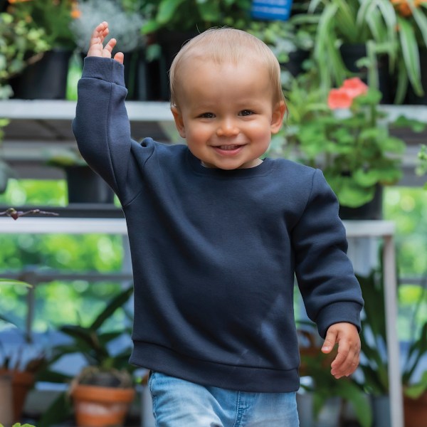 Babybugz Baby Essential Sweatshirt 12-18 månader Svart Black 12-18 Months