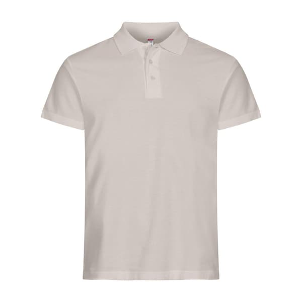 Clique Herr Basic Melange Pikétröja 4XL Stone Stone 4XL