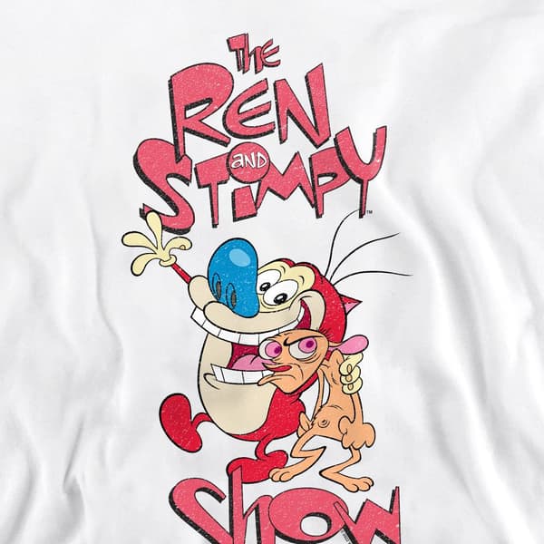 Ren & Stimpy Unisex Vuxen Tröja M Vit White M