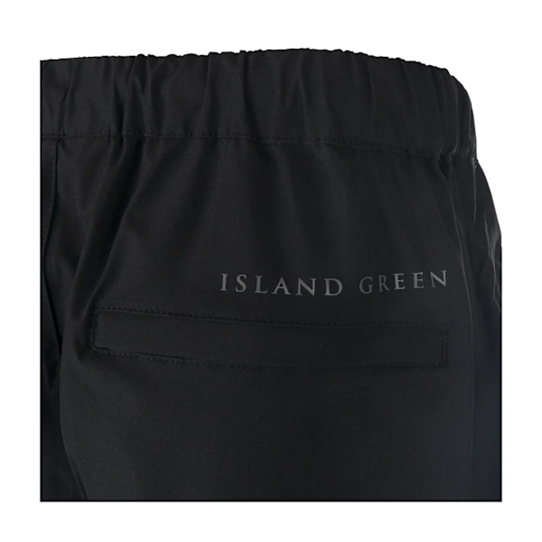 Island Green Herr Golf Inner Drop Hem Vattentäta Byxor 36R B Black 36R