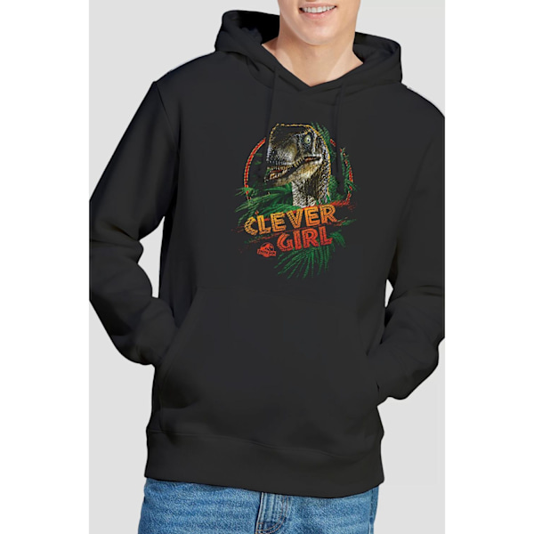 Jurassic Park Herr Clever Girl Hoodie L Svart Black L