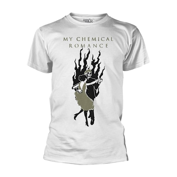 My Chemical Romance Unisex Vuxen Militär Boll T-Shirt M Vit White M