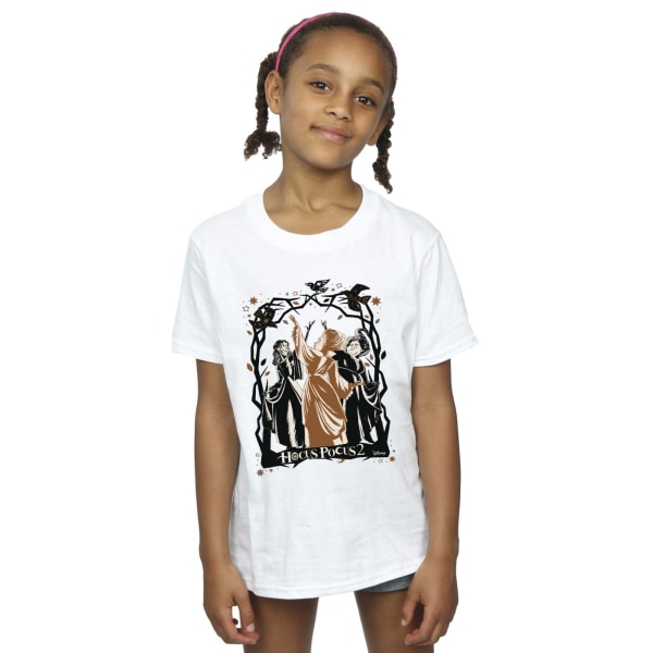 Disney Girls Hocus Pocus Birds Bomull T-shirt 5-6 år Vit White 5-6 Years