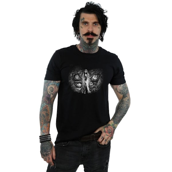 Corpse Bride Mens Love Triangle T-Shirt S Svart Black S