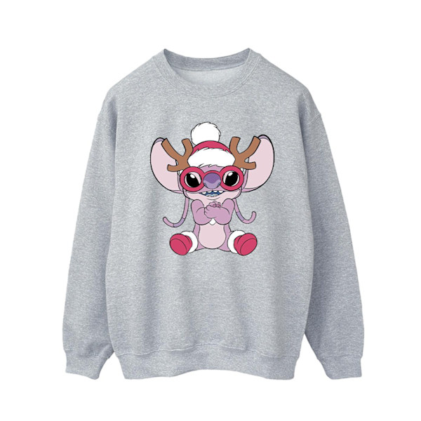 Disney Herr Lilo & Stitch Angel Ren Sweatshirt M Sports Grå Sports Grey M