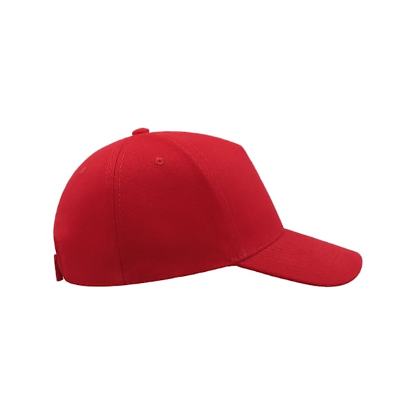 Atlantis Liberty Five Heavy Brush Cotton 5 Panel Cap One Size R Red One Size