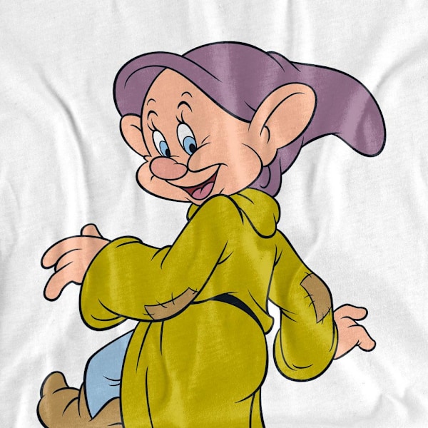 Snövit Unisex Vuxen Dopey Poser T-Shirt S Vit White S