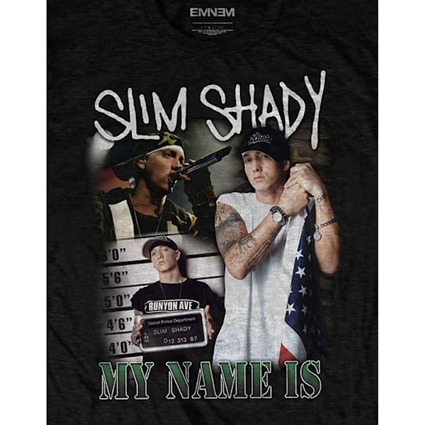 Eminem Unisex Vuxen My Name Is Homage T-Shirt M Svart Black M