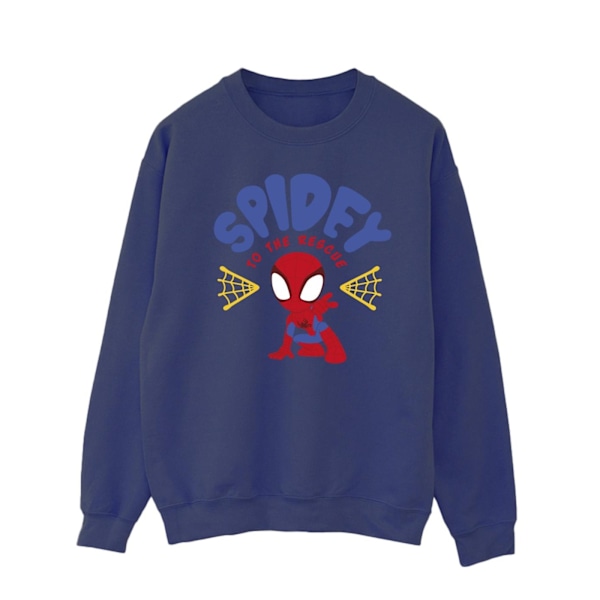 Marvel Spidey And His Amazing Friends Räddningssweatshirt 4X Navy Blue 4XL