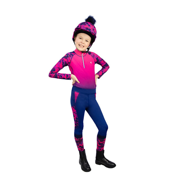 Hy Girls DynaForce Base Layer Top 11-12 år Raspberry/Navy Raspberry/Navy 11-12 Years