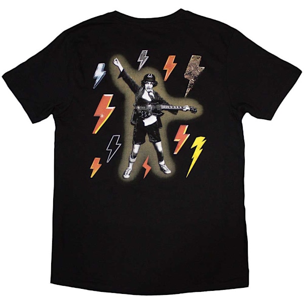 AC/DC Unisex Bolt Array Bomull T-shirt M Svart Black M