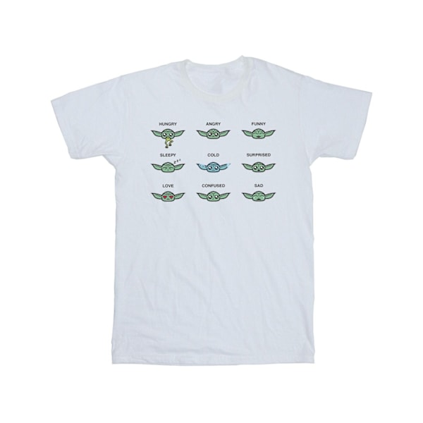 Star Wars Mandalorian Grogu Mood T-shirt för pojkar 3-4 år Vit White 3-4 Years
