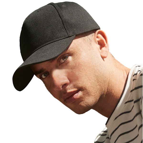 Beechfield Unisex Vuxen Ekologisk Bomull 5 Panel Baseball Cap One Black One Size