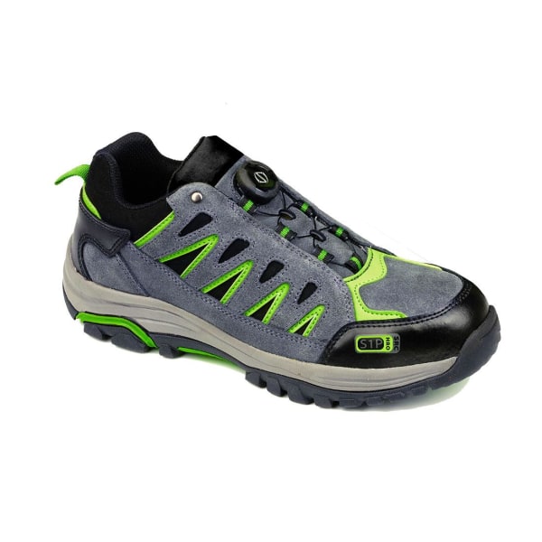 Portwest Mens Steelite Mocka Wire Lace Safety Trainers 6 UK Gre Grey/Green 6 UK