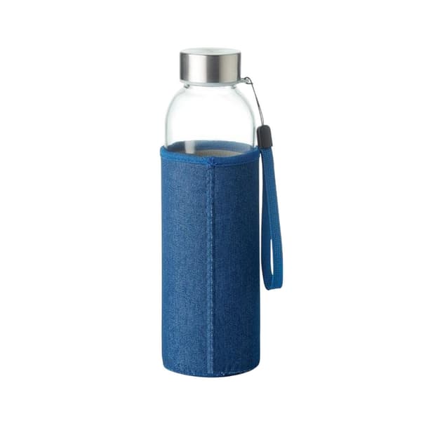 MidOcean Utah Glasflaska med Denimlook 500ml One Size Blå Blue One Size