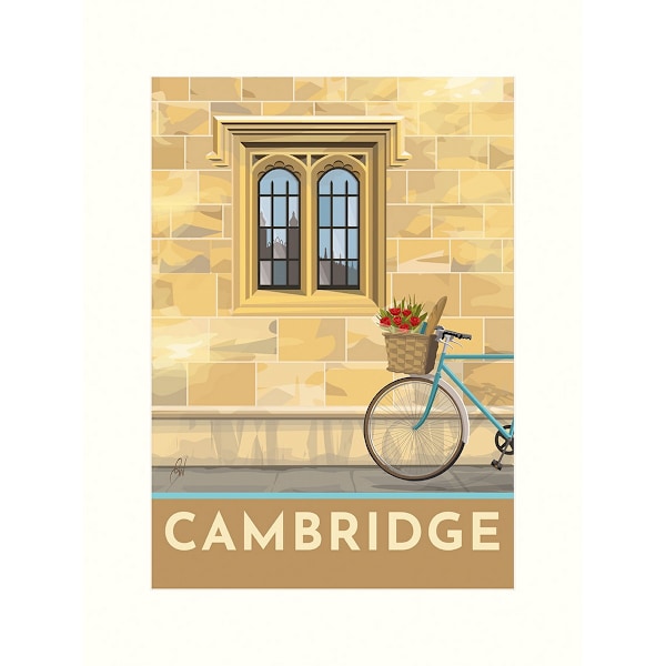 Georgina Westley Cambridge Print 40cm x 30cm Vit/Beige White/Beige 40cm x 30cm