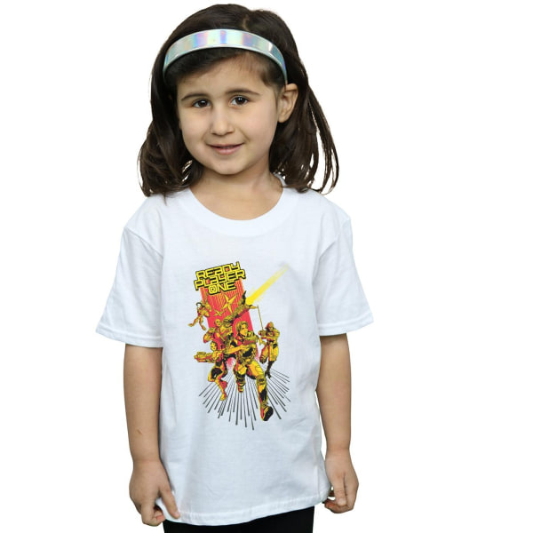 Ready Player One Girls Parzival´s Team Cotton T-Shirt 5-6 år White 5-6 Years