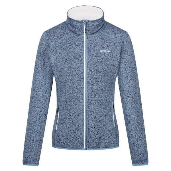 Regatta Dam/Kvinnor Newhill Marl Full Zip Fleecejacka 14 UK Coronet Blue/White 14 UK