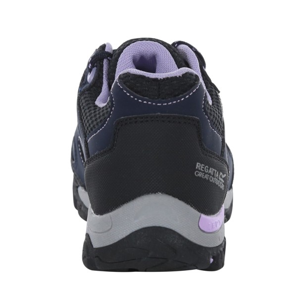 Regatta Childrens/Kids Holcombe Low Junior Hiking Boots 1 UK Ju Navy Blazer/Lilac 1 UK Junior