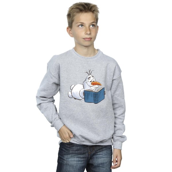Disney Boys Frozen Olaf Reading Sweatshirt 9-11 år Sport Gr Sports Grey 9-11 Years