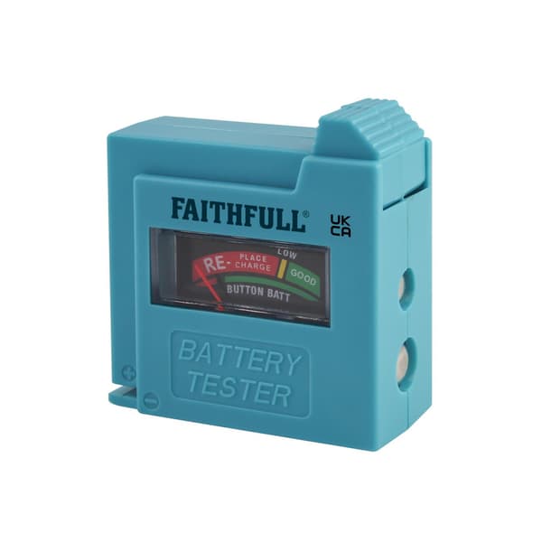 Faithfull Batteritestare För Aa, Aaa, C, D & 9v En Storlek Multi Multi Colour One Size