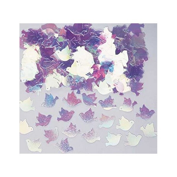 Amscan Doves Confetti One Size Iridescent Iridescent One Size