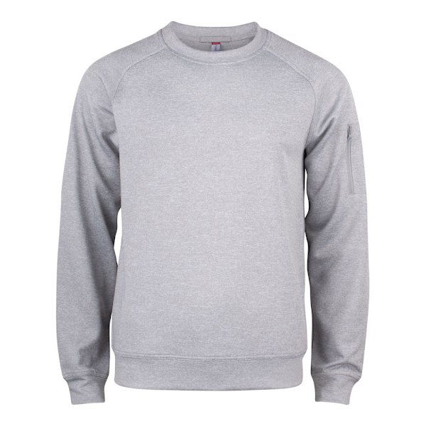 Clique Unisex Vuxen Basic Rundhals Aktiv Tröja S Grå M Grey Melange S