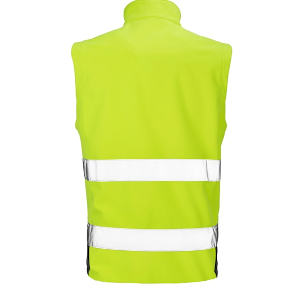 Safegard Softshell Hi-Vis Gilet för män 4XL Fluorescerande gul/svart Fluorescent Yellow/Black 4XL