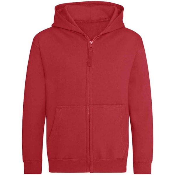 AWDis Cool Barn/Barn Zoodie Full Zip Hoodie 9-11 År Fir Fire Red 9-11 Years