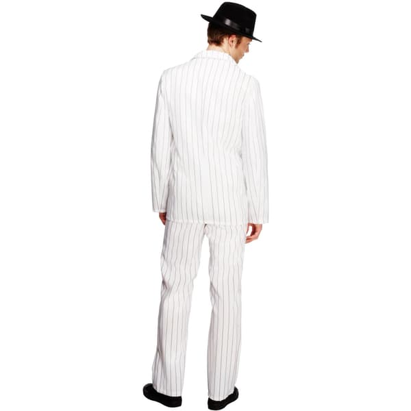 Fever Herr Gangster Kostymset S Vit White S