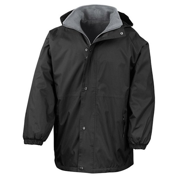 Result Unisex Vuxen StormDri 4000 Vändbar Jacka S Svart/Grå Black/Grey S