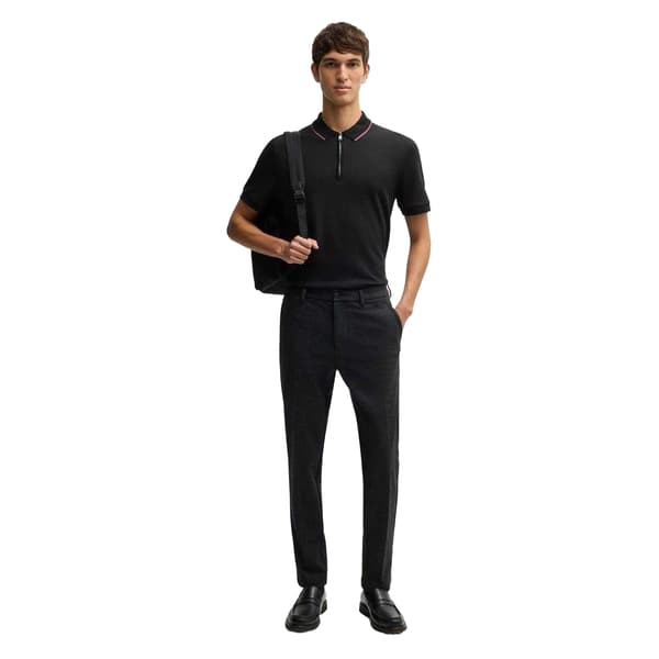 Boss Herr Regular Pikétröja M Svart Black M