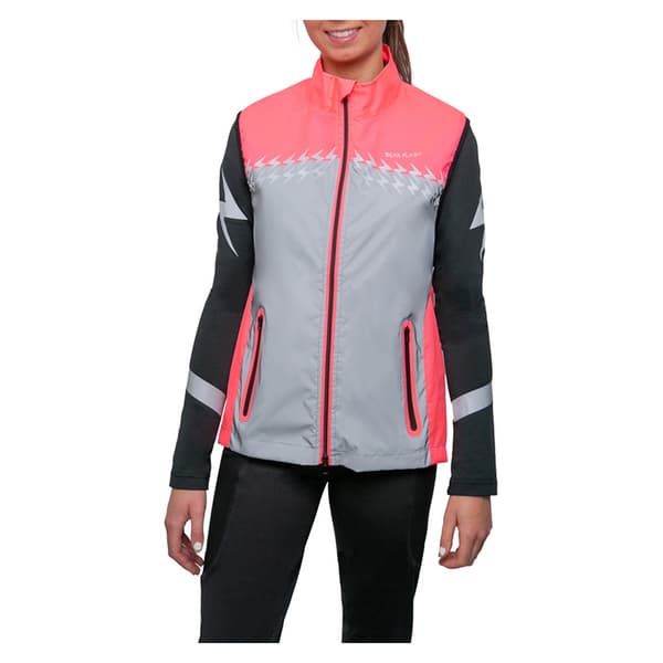 Silva Flash Dam/Kvinnors Lättviktsreflekterande Väst S Rosa/Silver Pink/Silver S
