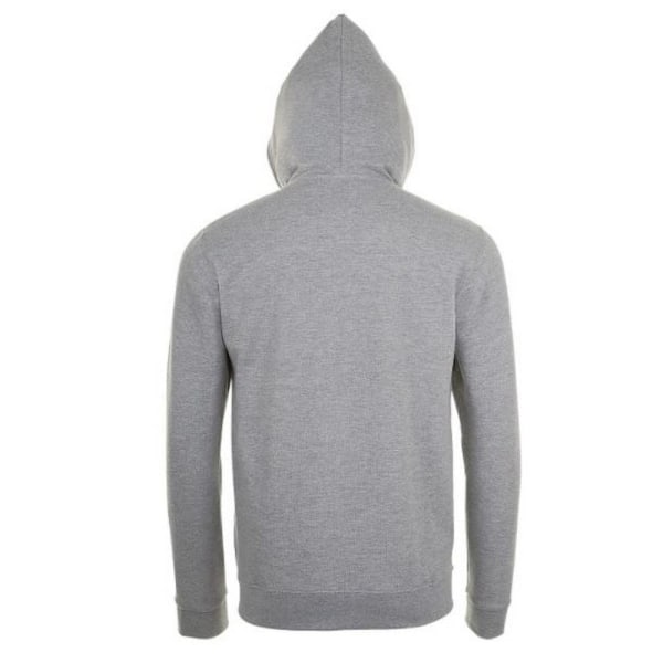 SOLS Herr Stone Zip Up Plain Hoodie S Gråmelerad Grey Marl S