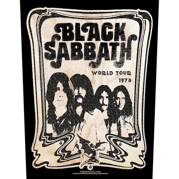 Black Sabbath World Tour 1978 Patch One Size Svart/Beige Black/Beige One Size