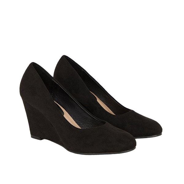 Dorothy Perkins Dam/Dam Duke Wedge Court Shoes 4 UK Natur Natural Black 4 UK