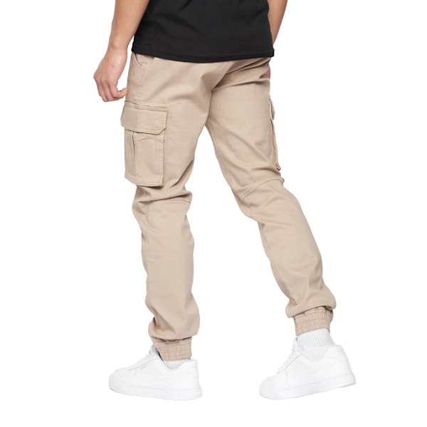 Crosshatch Herr Frentons Cargo Byxor 34L Sten Stone 34L