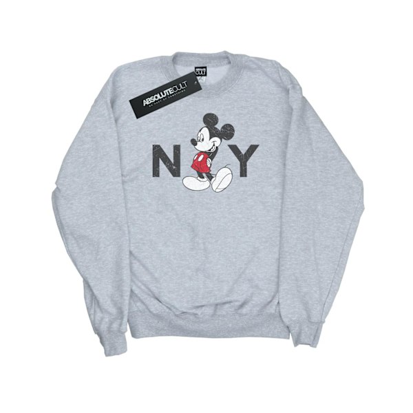 Disney Herr Mickey Mouse NY Sweatshirt L Sports Grey Sports Grey L