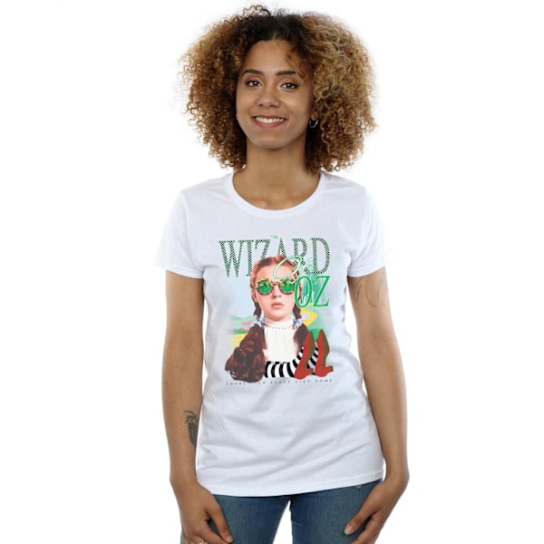 Trollkarlen från Oz Dam/Dam No Place Rutmönstrad Bomull T-Shirt M Vit White M