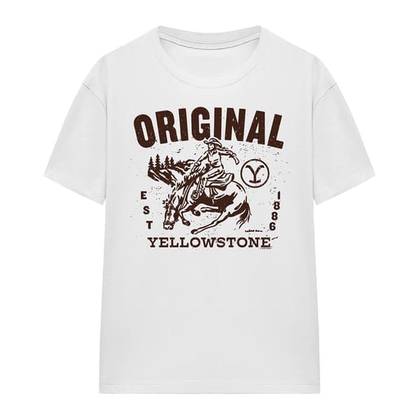 Yellowstone Dam/Dam Original T-shirt M Vit White M