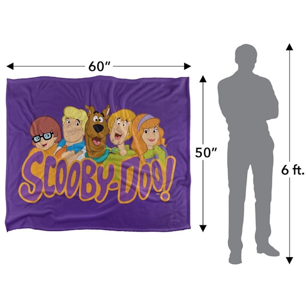 Scooby Doo Gruppbild Filt One Size Flerfärgad Multicoloured One Size