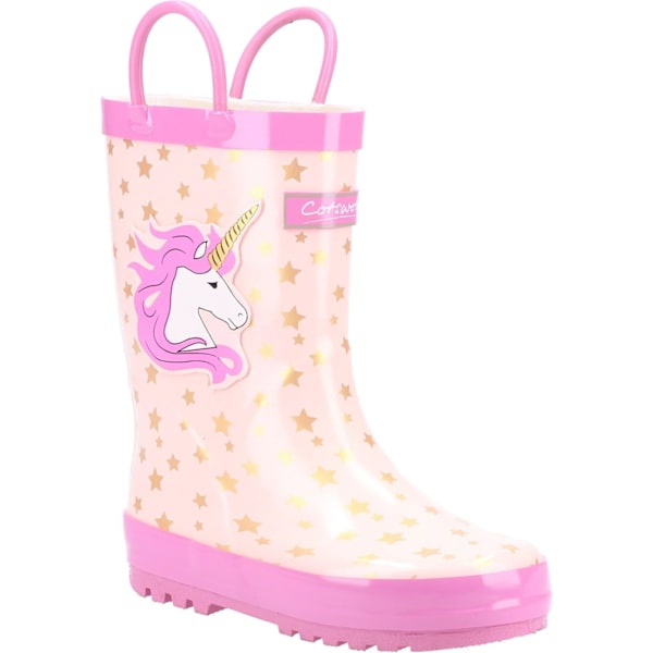 Cotswold Childrens/Kids Puddle Unicorn Wellington Boots 7 UK Pi Pink 7 UK