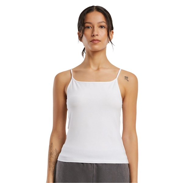 Build Your Brand Dam/Kvinnor Jersey Stretch Top 3XL Vit White 3XL